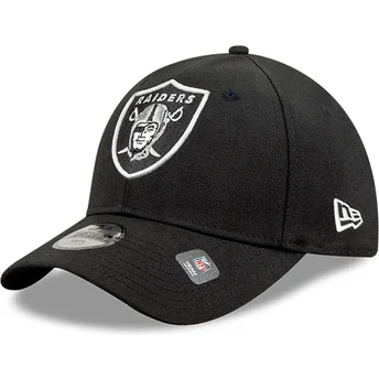 Justerbar sort buet kasket til børn 9FORTY The League Las Vegas Raiders NFL fra New Era