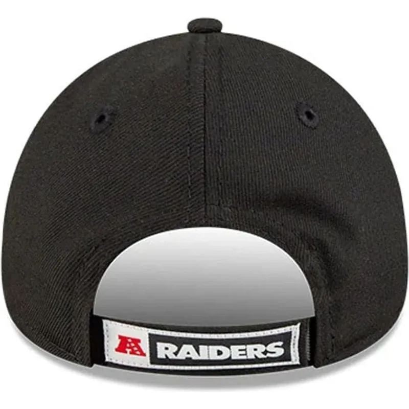schwarze-gebogene-verstellbare-kinderkappe-9forty-the-league-der-las-vegas-raiders-nfl-von-new-era