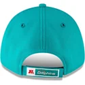 bla-justerbar-9forty-the-league-miami-dolphins-nfl-bornekasket-med-buet-skygge-fra-new-era