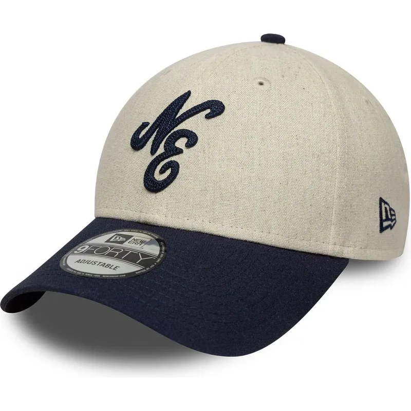 cappelli-curva-beige-cinghia-regolabile-9forty-di-new-era cappelli-curva-beige-cinghia-regolabile-9forty-di-new-era