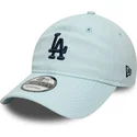 cappellino-curvo-blu-regolabile-con-logo-blu-marino-9twenty-linen-dei-los-angeles-dodgers-mlb-di-new-era