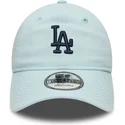 cappellino-curvo-blu-regolabile-con-logo-blu-marino-9twenty-linen-dei-los-angeles-dodgers-mlb-di-new-era