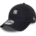 cappellino-curvo-blu-navy-regolabile-9twenty-mini-logo-washed-dei-new-york-yankees-mlb-di-new-era