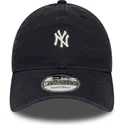 new-era-new-york-yankees-mlb-9twenty-mini-logo-washed-justerbar-marinebla-buet-kasket
