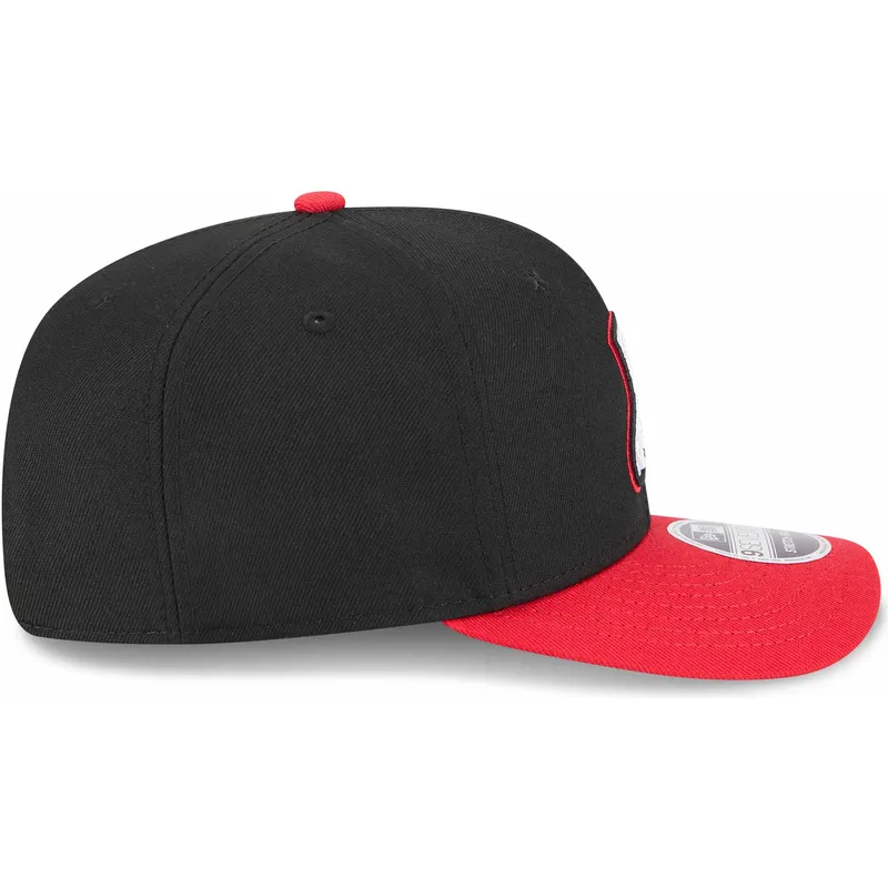 cappellino-curvo-rosso-e-nero-snapback-9seventy-stretch-snap-city-connect-di-chicago-white-sox-mlb-di-new-era