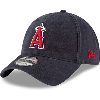 Cappellino curvo blu navy regolabile 9TWENTY Core Classic dei Los Angeles Angels MLB di New Era