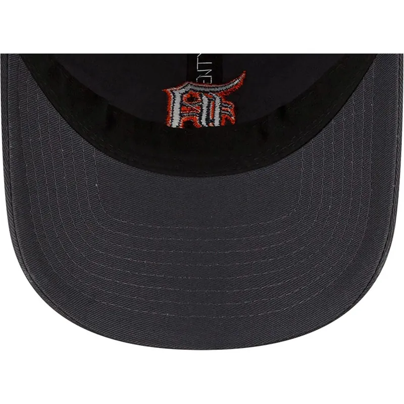 graue-verstellbare-curved-cap-9twenty-core-classic-der-detroit-tigers-mlb-von-new-era