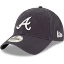 cappellino-curvo-blu-navy-regolabile-9twenty-core-classic-degli-atlanta-braves-mlb-di-new-era