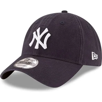 Marinblå böjd keps justerbar 9TWENTY Core Classic från New York Yankees MLB av New Era