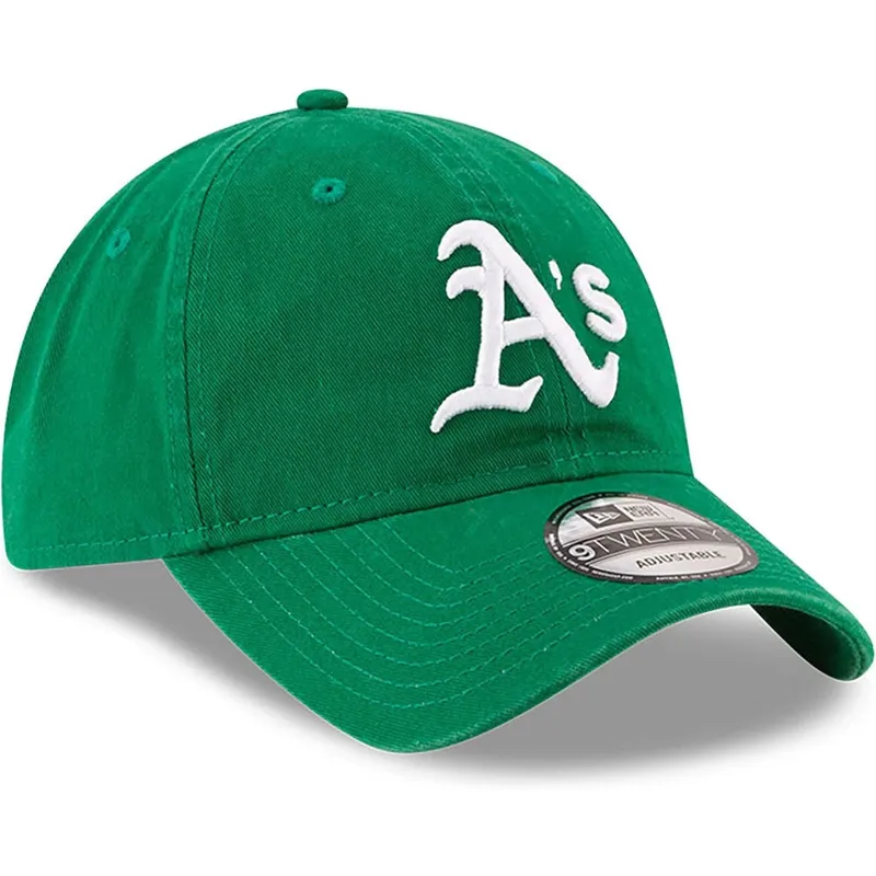 zielona-regulowana-czapka-z-zakrzywionym-daszkiem-9twenty-core-classic-oakland-athletics-mlb-od-new-era