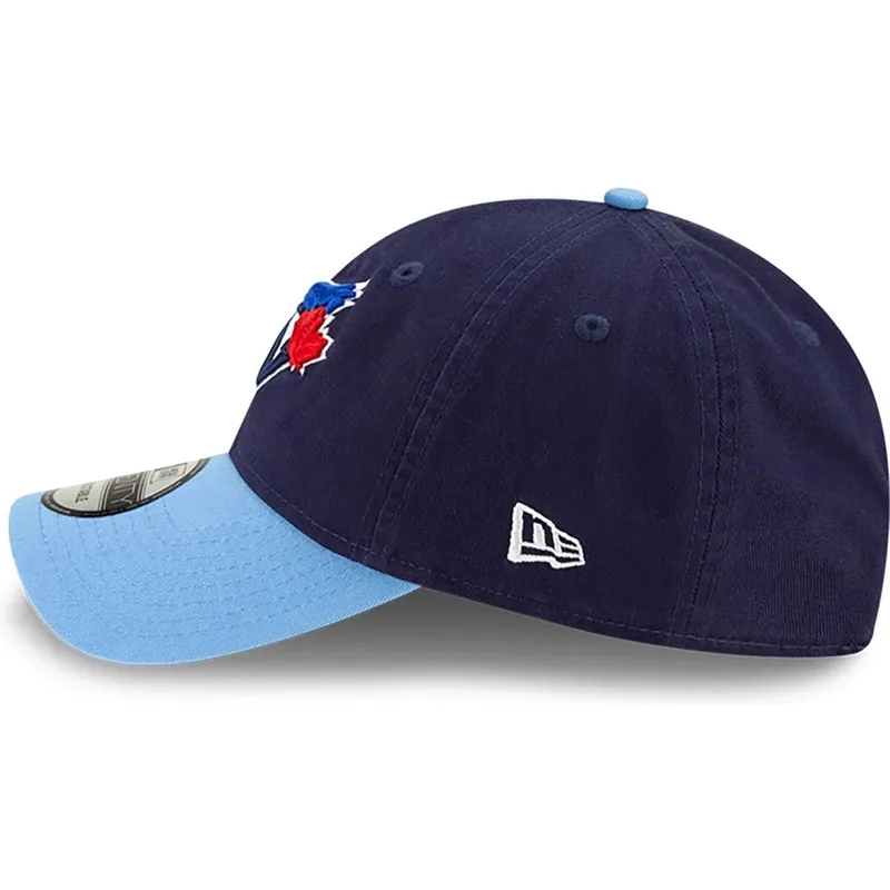 marinebla-justerbar-buet-kasket-9twenty-core-classic-fra-toronto-blue-jays-mlb-fra-new-era
