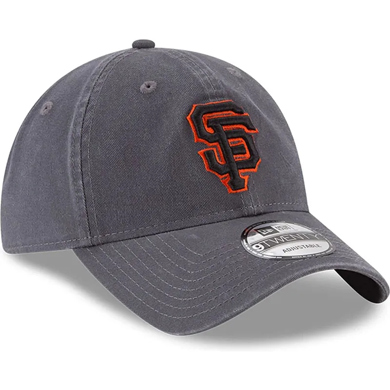 san-francisco-giants-mlb-new-era-9twenty-core-classic-gra-justerbar-kurvet-kasket