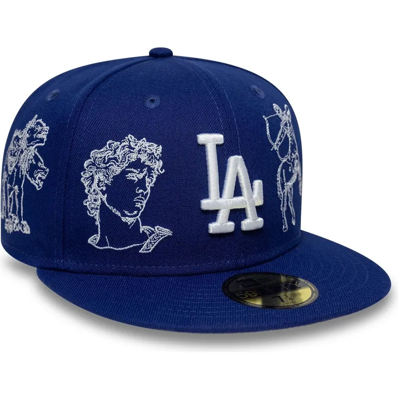 cappello-piatto-blu-regolato-59fifty-mythical-dei-los-angeles-dodgers-mlb-di-new-era