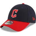 justerbar-9forty-the-league-cleveland-guardians-mlb-morkebla-og-rod-buet-kasket-fra-new-era