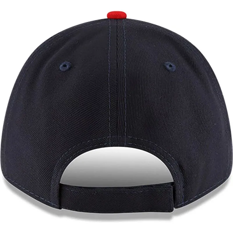 justerbar-9forty-the-league-cleveland-guardians-mlb-marinebla-og-rod-buet-kasket-fra-new-era