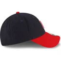 justerbar-9forty-the-league-cleveland-guardians-mlb-morkebla-og-rod-buet-kasket-fra-new-era