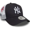 cappellino-trucker-blu-marino-e-bianco-a-frame-multi-patch-di-new-york-yankees-mlb-di-new-era