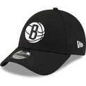 cappellino-nero-curvo-regolabile-9forty-the-league-dei-brooklyn-nets-nba-di-new-era