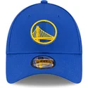 bla-justerbar-kurvet-kasket-9forty-the-league-fra-golden-state-warriors-nba-fra-new-era