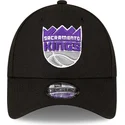 cappellino-visiera-curva-nero-regolabile-9forty-the-league-di-sacramento-kings-nba-di-new-era
