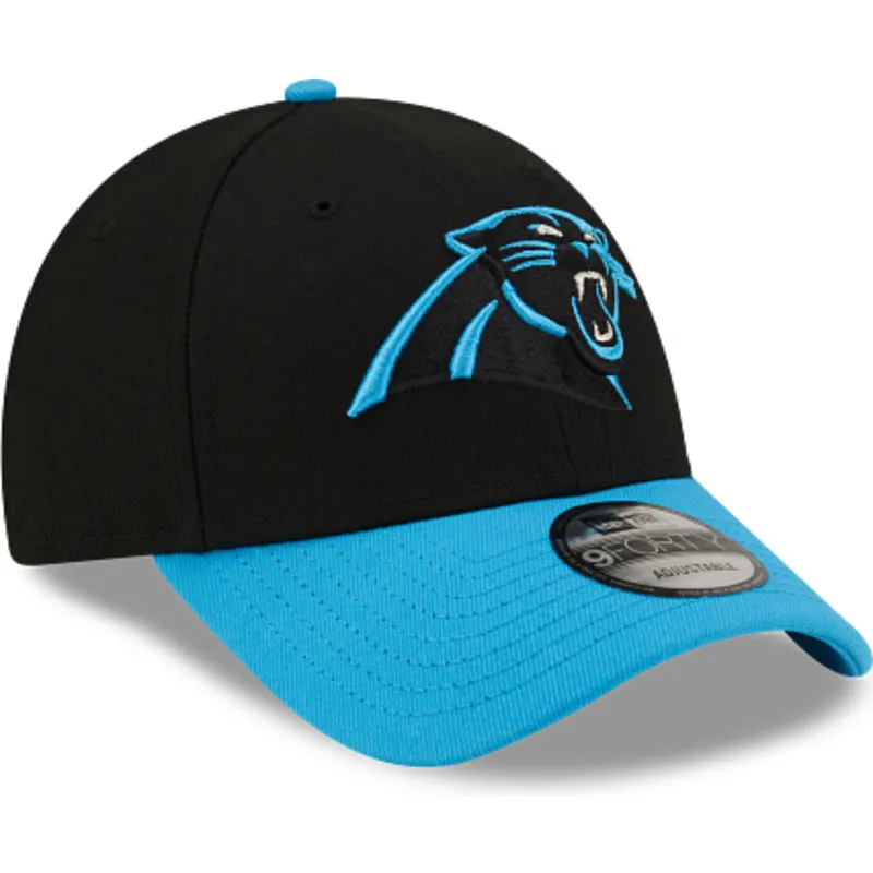 cappellino-curvo-nero-e-blu-regolabile-9forty-the-league-di-carolina-panthers-nfl-di-new-era