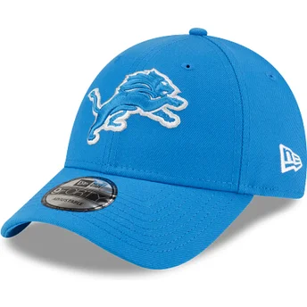 Blå justerbar buet kasket 9FORTY The League Detroit Lions NFL fra New Era