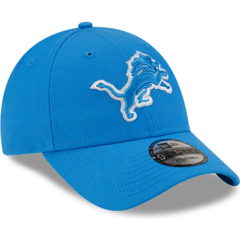 blaue-verstellbare-gebogene-kappe-9forty-the-league-der-detroit-lions-nfl-von-new-era