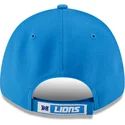 blaue-verstellbare-gebogene-kappe-9forty-the-league-der-detroit-lions-nfl-von-new-era
