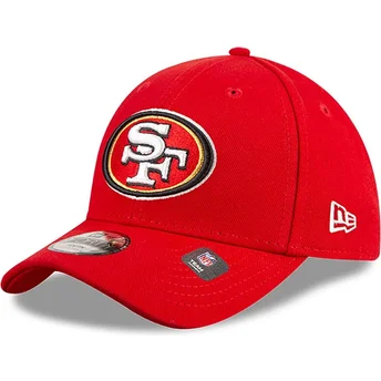 Rød justerbar buet kasket til drenge 9FORTY The League San Francisco 49ers NFL fra New Era