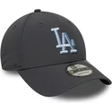 cappellino-grigio-curvo-regolabile-con-logo-blu-9forty-recycled-dei-los-angeles-dodgers-mlb-di-new-era