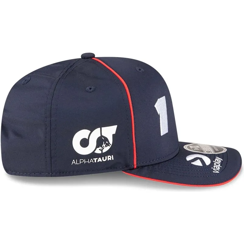 cappellino-visiera-curva-blu-marino-snapback-9seventy-stretch-snap-di-red-bull-racing-formula-1-max-verstappen-di-new-era