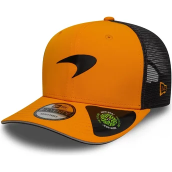 Cappellino trucker arancione e nero 9SEVENTY Stretch Snap di McLaren Racing Formula 1 di New Era