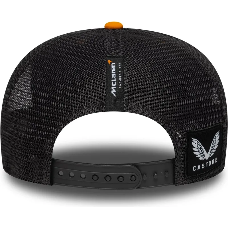 gul-och-svart-9seventy-stretch-snap-truckerkeps-fran-mclaren-racing-formula-1-av-new-era