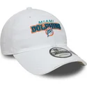 cappellino-curvo-bianco-regolabile-9twenty-washed-distress-dei-miami-dolphins-nfl-di-new-era