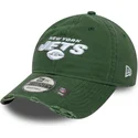 cappellino-curvo-verde-regolabile-9twenty-washed-distress-dei-new-york-jets-nfl-di-new-era