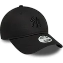 new-era-new-york-yankees-mlb-9twenty-bow-back-sort-justerbar-kvindekasket-med-sort-logo