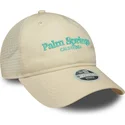 cappellino-trucker-beige-regolabile-da-donna-9twenty-city-di-palm-springs-citta-e-spiagge-di-new-era