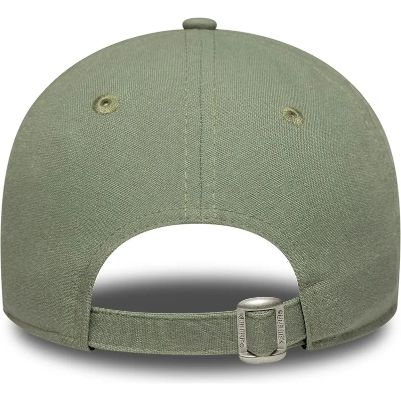 grune-verstellbare-curved-cap-fur-damen-mit-grunem-logo-9twenty-linen-von-detroit-tigers-mlb-von-new-era