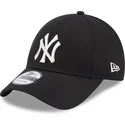 new-era-new-york-yankees-mlb-9forty-metallic-logo-justerbar-sort-buet-kasket-til-kvinder