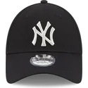 new-era-new-york-yankees-mlb-9forty-metallic-logo-justerbar-sort-buet-kasket-til-kvinder