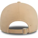beige-justerbar-kvindehue-med-buet-skygge-9forty-velour-diamante-los-angeles-dodgers-mlb-fra-new-era