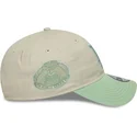 cappellino-curva-beige-e-verde-regolabile-da-donna-9twenty-world-series-cooperstown-dei-los-angeles-dodgers-mlb-di-new-era