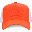 von-dutch-fluo04-orange-og-hvid-trucker-kasket
