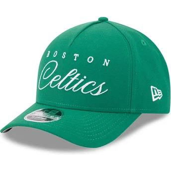 Cappellino verde curvo snapback 9FORTY M-Crown Draft 2025 dei Boston Celtics NBA di New Era