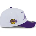 cappello-curvo-bianco-e-viola-snapback-9forty-m-crown-draft-2025-dei-los-angeles-lakers-nba-di-new-era