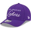casquette-courbee-violette-snapback-9forty-m-crown-draft-2025-los-angeles-lakers-nba-new-era