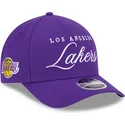 violette-gebogene-snapback-kappe-9forty-m-crown-draft-2025-der-los-angeles-lakers-nba-von-new-era