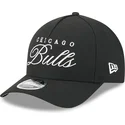 casquette-courbee-noire-snapback-9forty-m-crown-draft-2025-chicago-bulls-nba-new-era