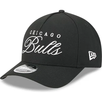 Sort curved snapback kasket 9FORTY M-Crown Draft 2025 fra Chicago Bulls NBA fra New Era