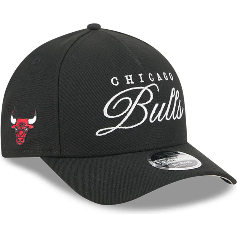 sort-curved-snapback-kasket-9forty-m-crown-draft-2025-fra-chicago-bulls-nba-fra-new-era